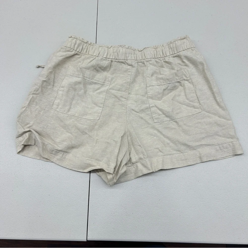 GAP Cream High Waist Shorts with Elastic Waistband - Picture 4 of 4